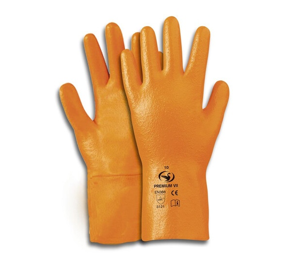 Baumwoll-Nitril-Handschuh Premium 7