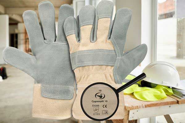 PSA Verordnung Kennzeichnungspflicht - Lederhandschuhe mit CE Kennzeichnung